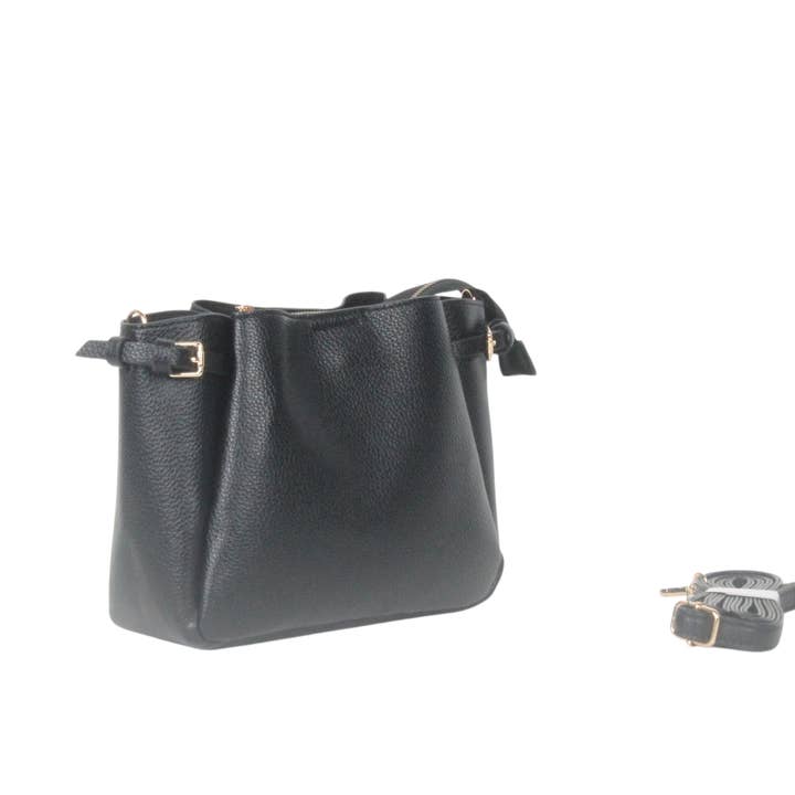 MIA LAROUGE - Wholesale Shoulder Bag - Women's - CROSSBODY BAG WITH THREE COMPARTMENTS.3