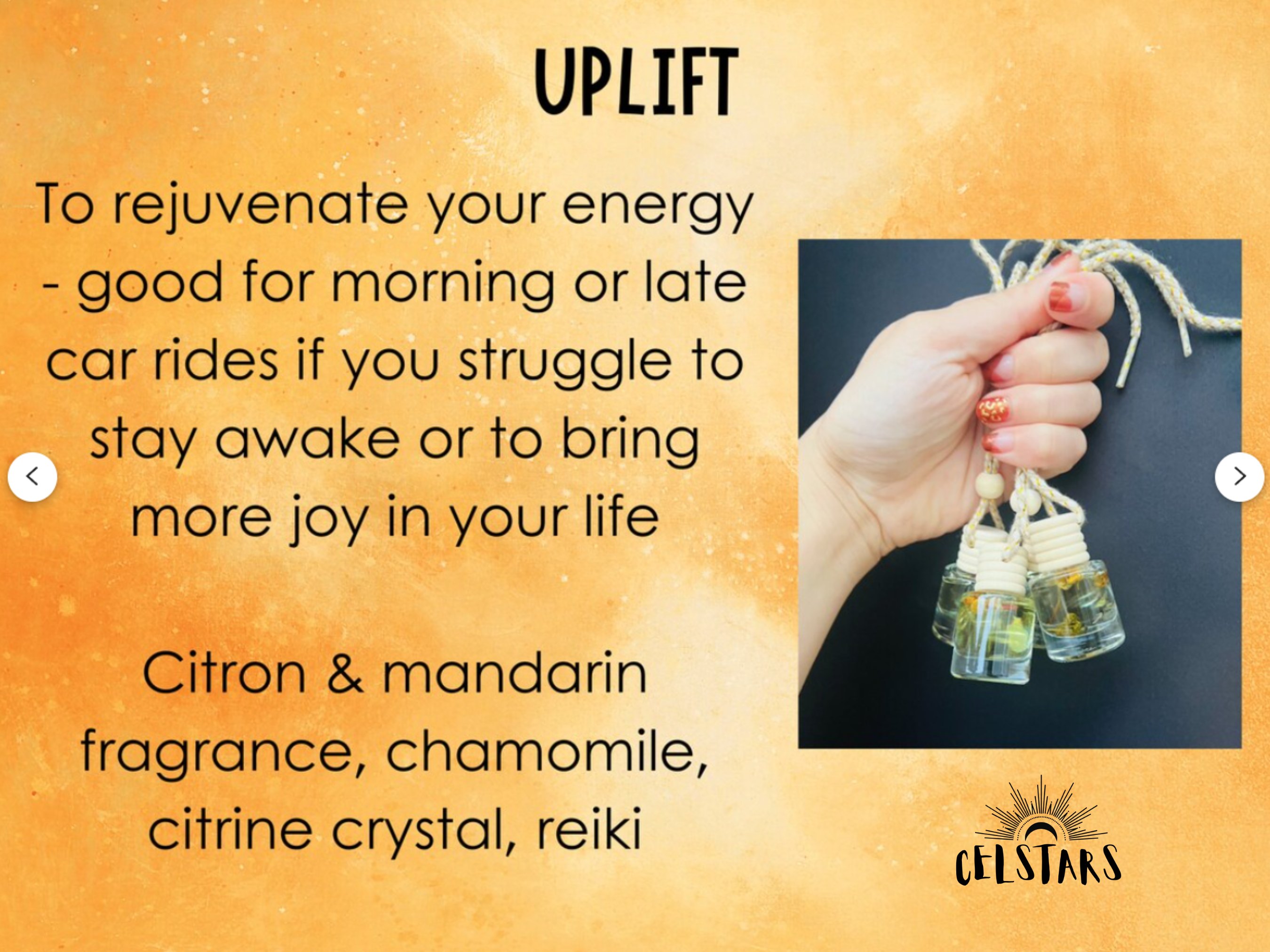 CelStars – wholesale Car Freshener - Unisex – Intention Car Diffuser Air Freshener Non-Toxic Reiki Infused4