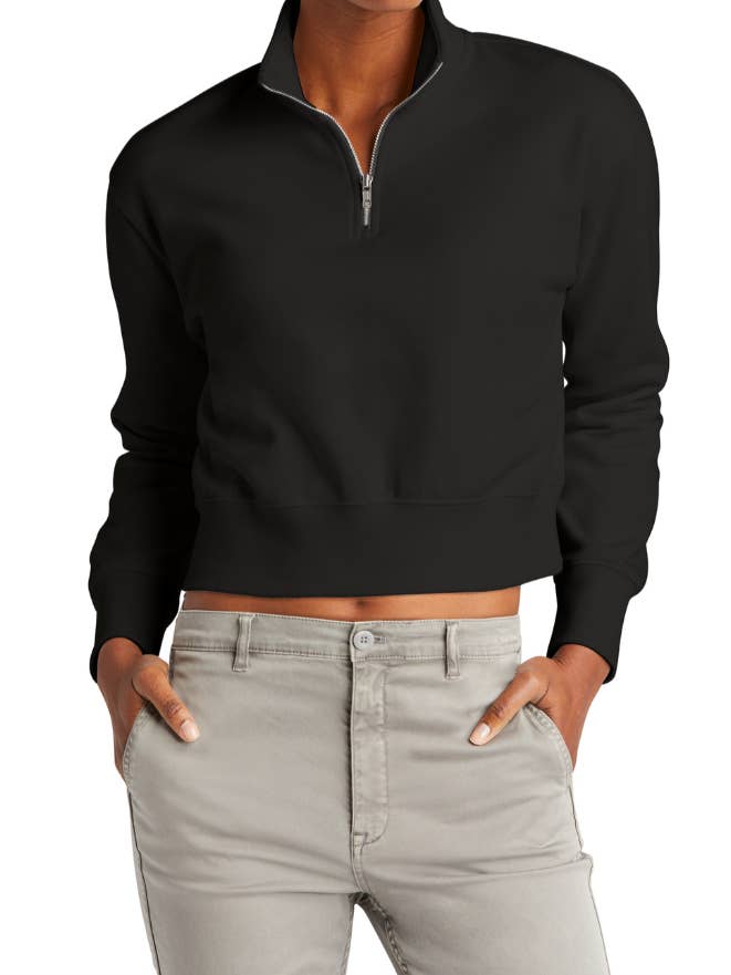 Fashion Within Boutique - Wholesale Sweatshirt - Women's - Custom Embroidery Pocket Name Fleece Quarter Zip4