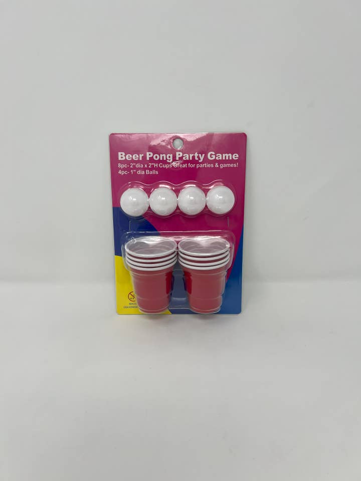 Miniature Beer Pong Party Game 8 Cups 4 Balls for wholesale by USA HomeMax