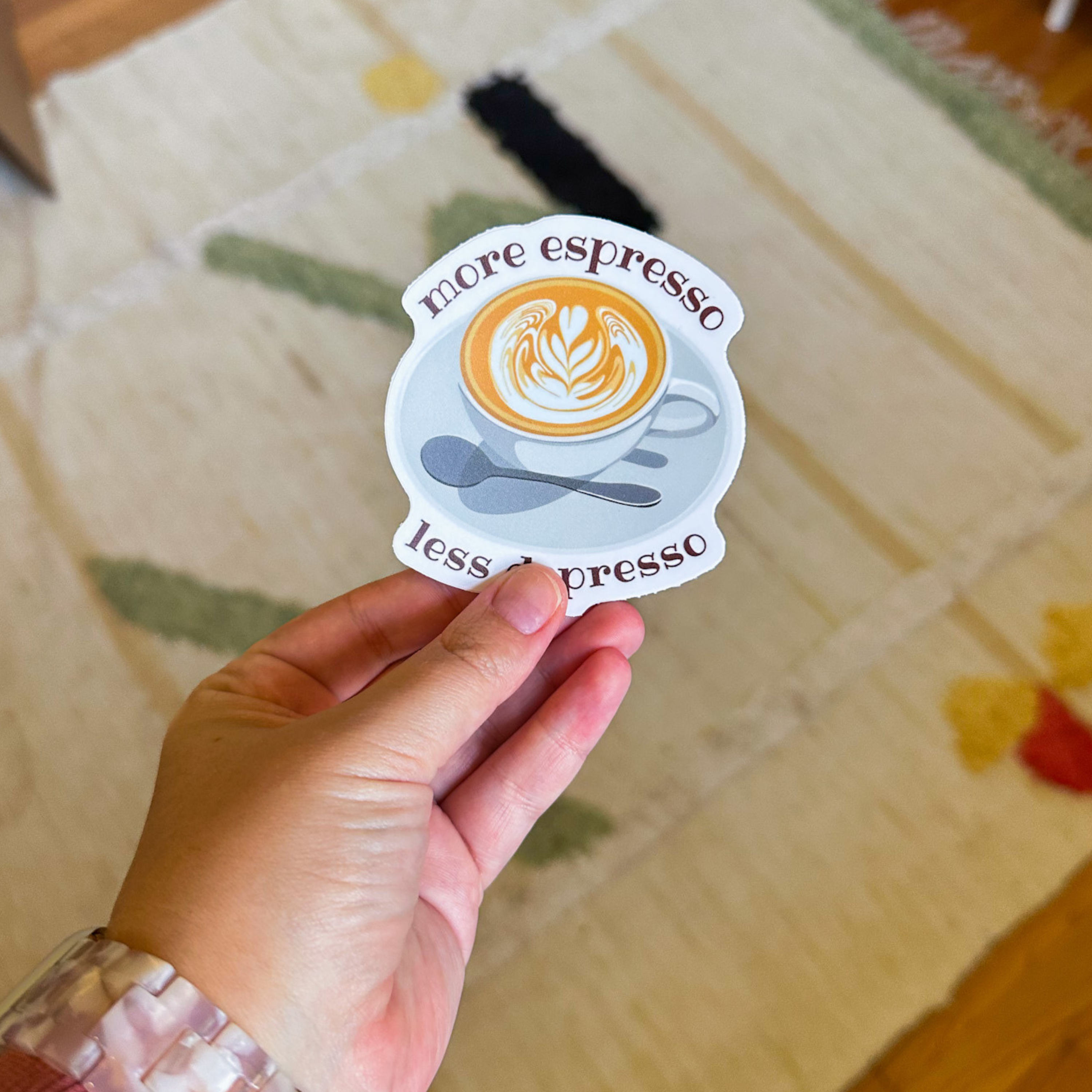 Hi From Studio - Wholesale Sticker - More Espresso Less Depresso Sticker3