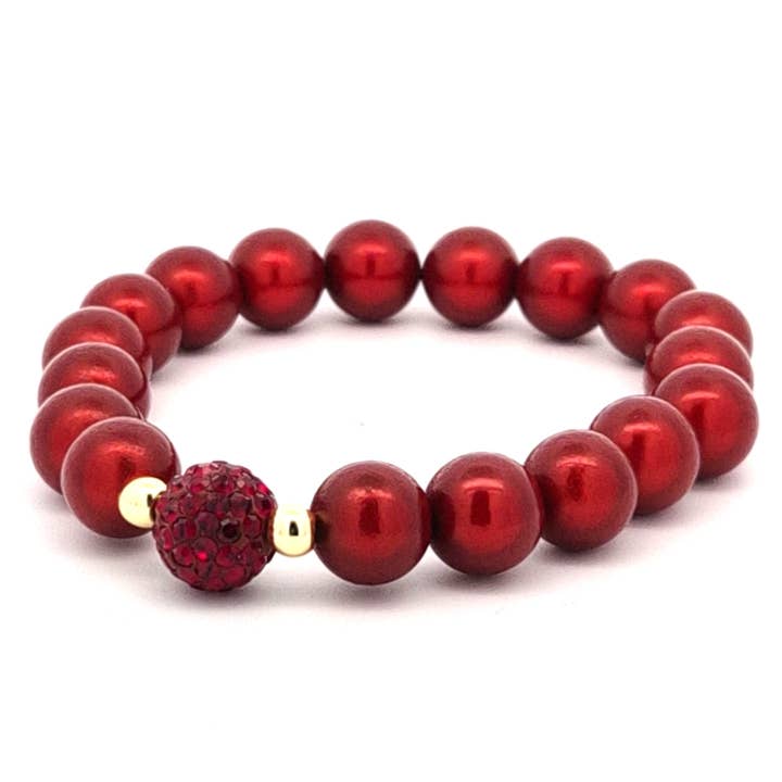 Pulseira little Funky 10mm berry por atacado de Impala