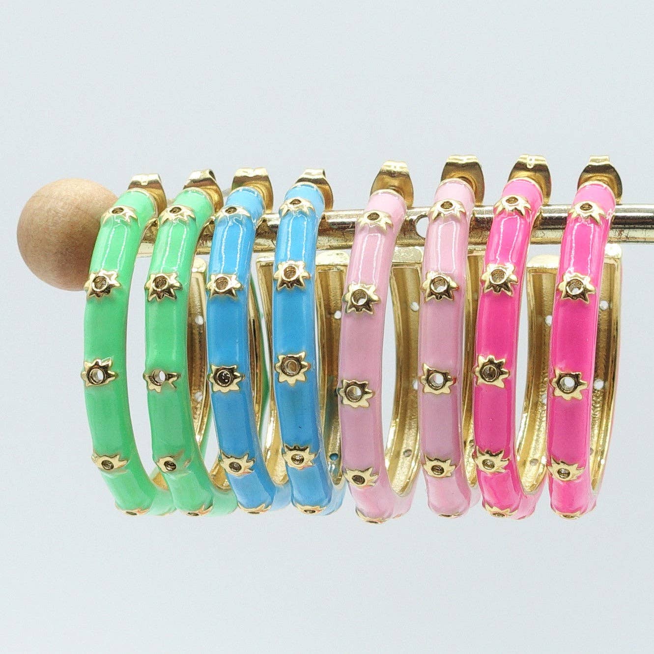 Daemon srls - Wholesale Hoop Earrings - SUNNY - ACCIAIO INOSSIDABILE - Orecchini a cerchio SMALTATI4