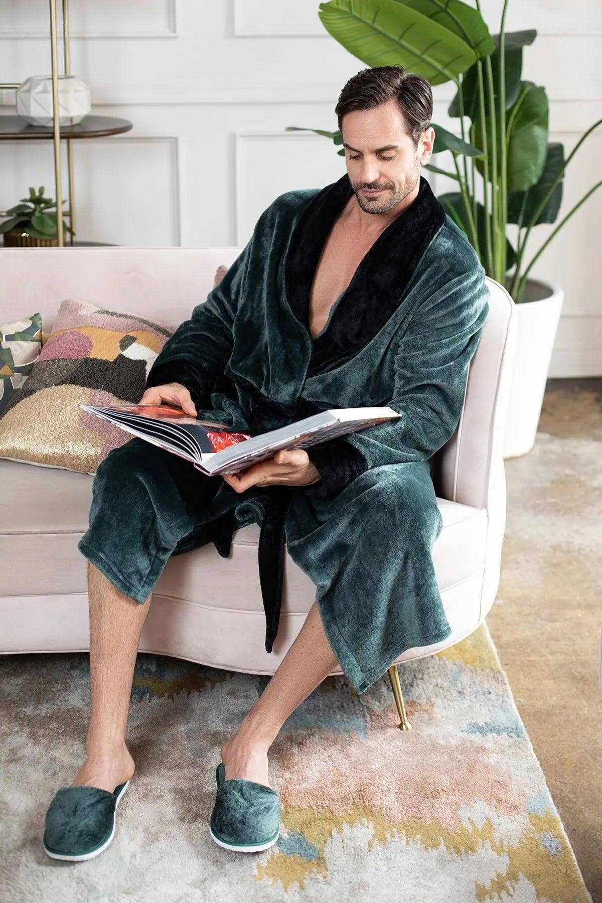 Lotus Linen - Wholesale Robe - Men's - Cozy Mens Plush Robes – Built for Comfort, Designed to Last32