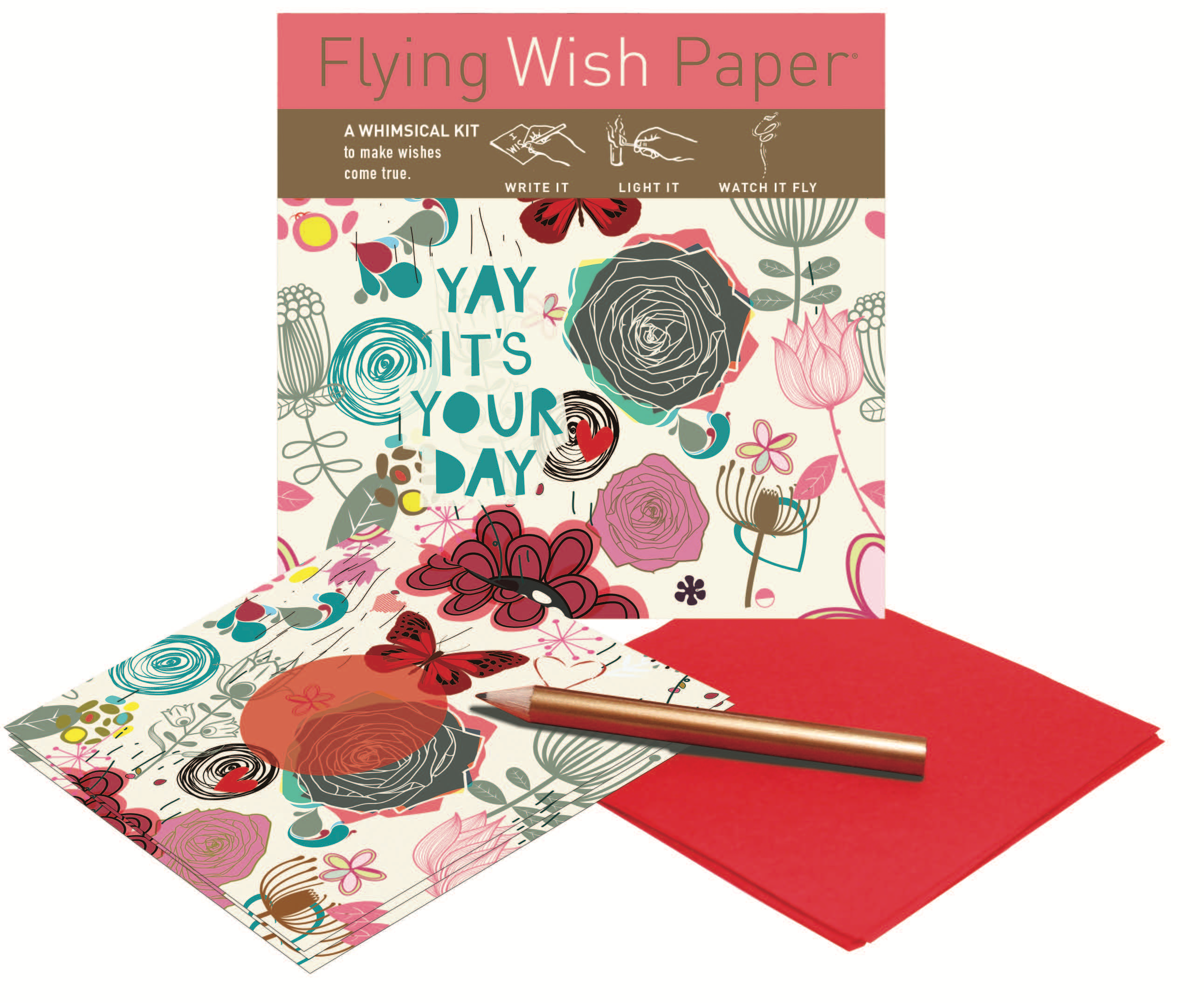 FLYING WISH PAPER ® - Wholesale Mother's Day Card - IT'S YOUR DAY, Wishing Kit™ Birthday Gifts & Party Craft Kit1