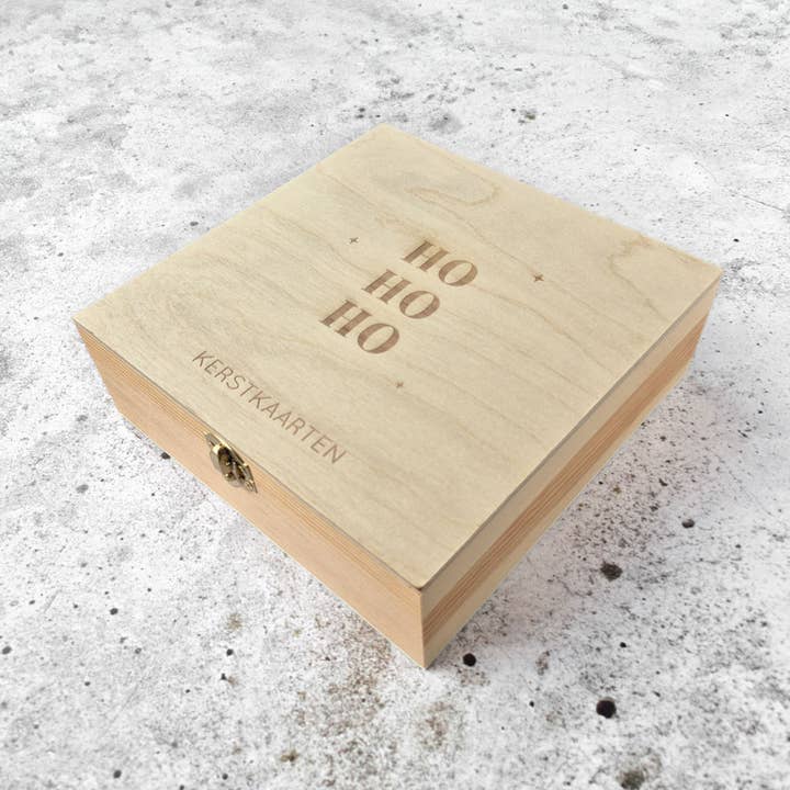 Coffre de rangement - Noël - hohoho cartes de Noël pour la vente par Fien & Feau