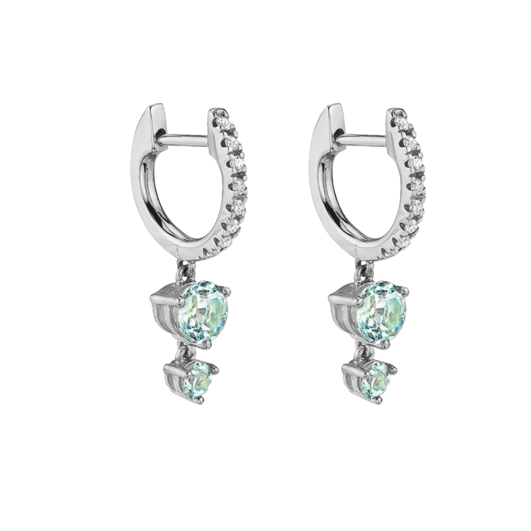 Rosies - Vente Boucles d'oreilles pendantes - Boucles d'oreilles Marthe bleu3