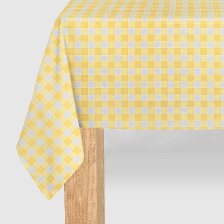 Coterie Party Supplies - Vendita all'ingrosso Tovaglia/runner monouso - Tovaglia di carta a quadretti gialli