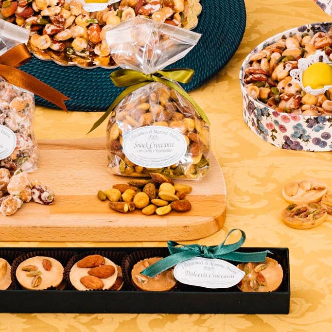 Snack salato croccante per la vendita all'ingrosso da parte di I Peccatucci di Mamma Andrea