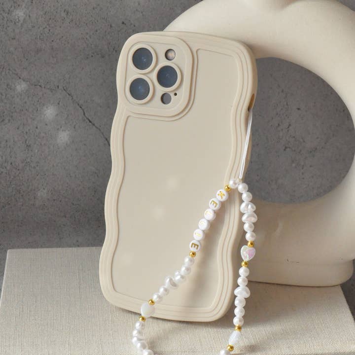 Ciondolo per telefono con perline e perle d'acqua dolce per la vendita all'ingrosso da parte di TheMellys