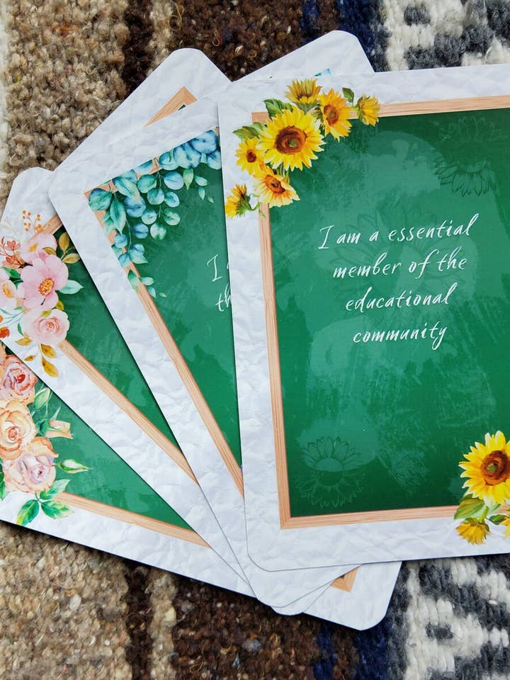 Teacher Affirmation Cards for wholesale by Nashami