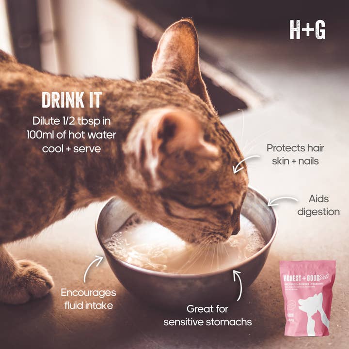 Honest + Good - Wholesale Pet Supplement - Cat/Dog - Honest Pets Beef Broth & Prebiotic Powder (Free Range)3