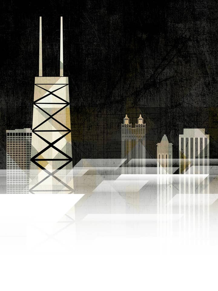 Chicago i skyerne for engroshandel hos Lucky Skye Graphics