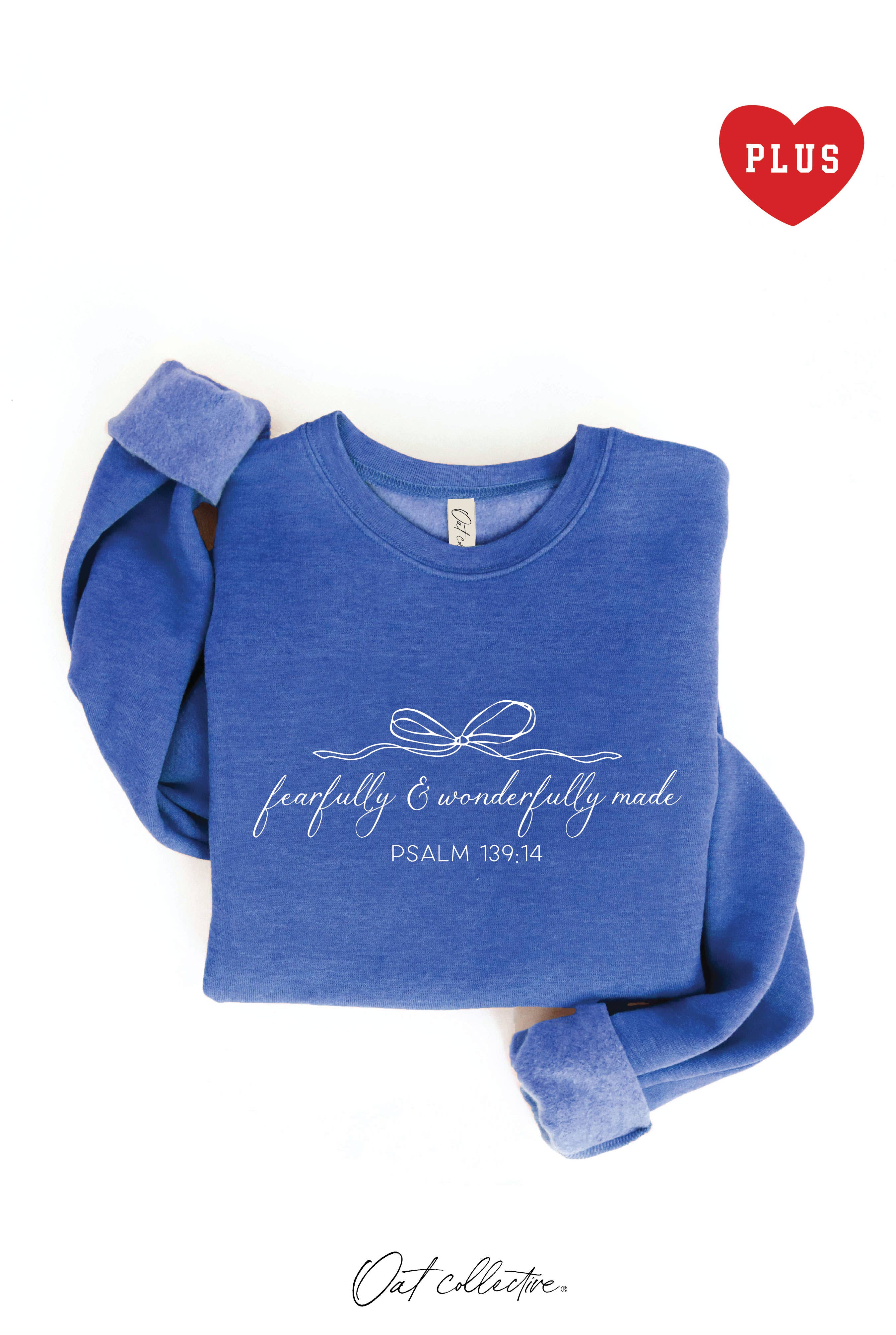 OAT COLLECTIVE - Wholesale Graphic Sweatshirt - Women's - FEARFULLY AND WONDERFULLY  Plus Graphic Sweatshirt7