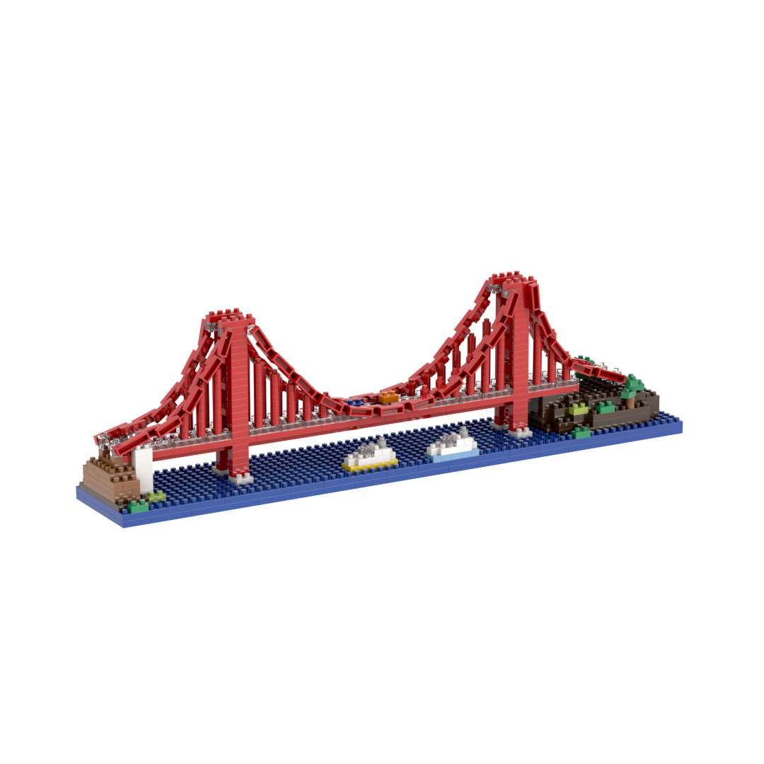 Toysmith - Wholesale Toy Set - Kids - Brixies Small Gift Box Golden Gate Bridge1