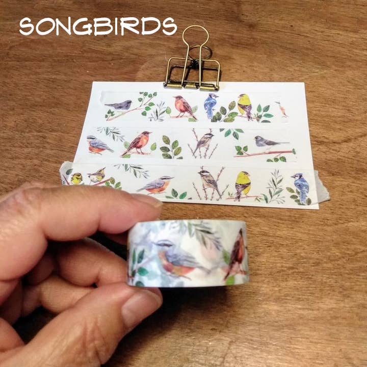 Nature Washi Tape - Song Birds for wholesale by Dancing Raven Designs
