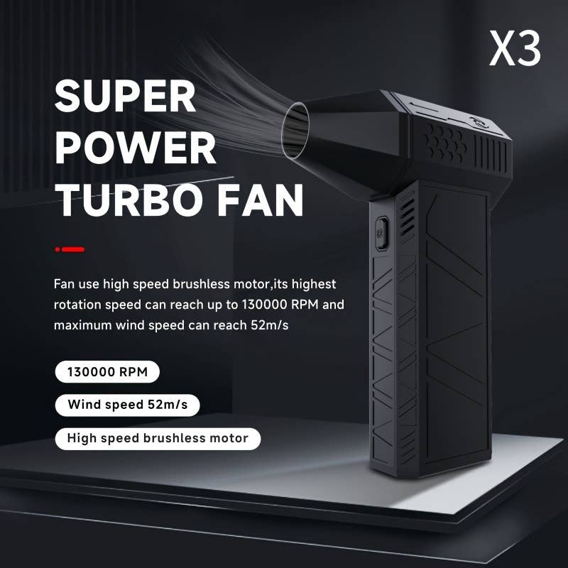 Shop Celino - Wholesale Handheld Electric Fan - Portable Mini Turbo Jet Fan – Dual Power Mode, High Velocity8