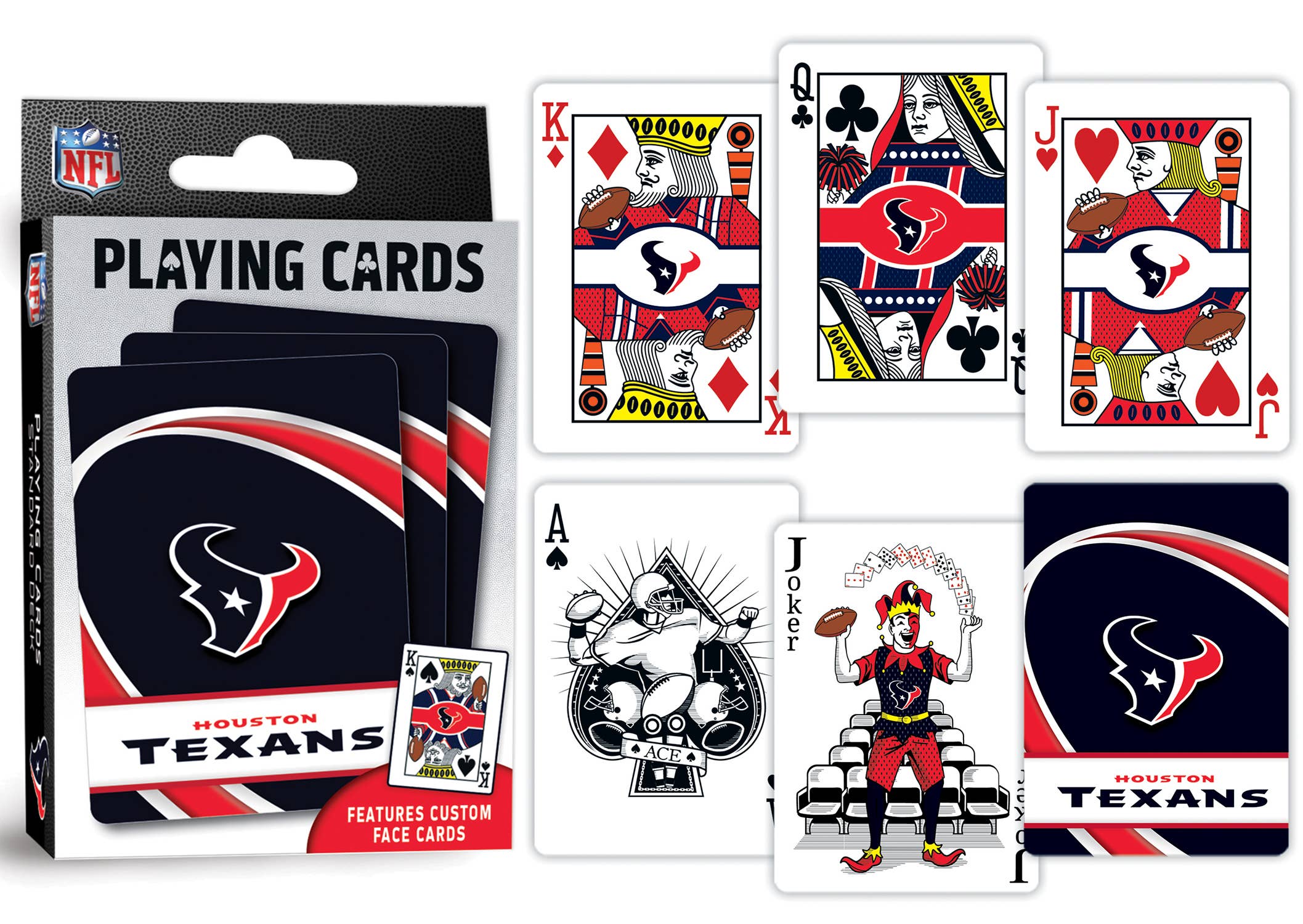 Masterpieces Puzzles - Vente Jeu de cartes - Cartes à jouer des Houston Texans2