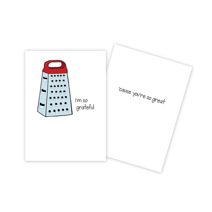 Tarjeta de agradecimiento para rallador de queso para venta al por mayor de Sun Day Greetings