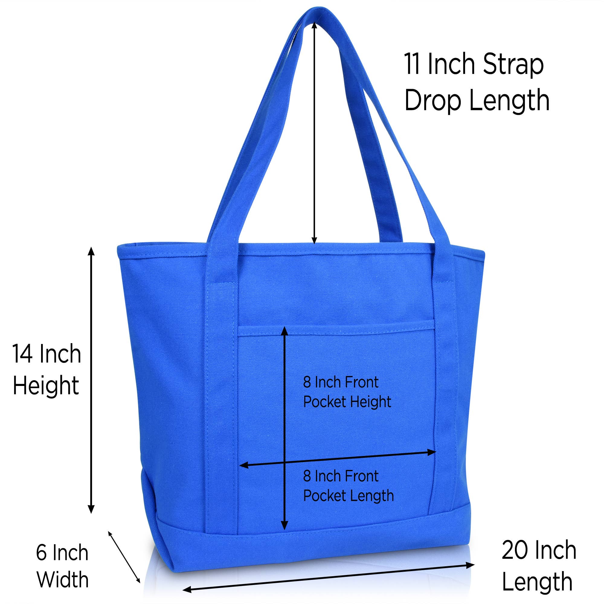 Dalix – wholesale Tote bag – Women's – DALIX 20" Solid Color Cotton Canvas Shopping Tote Bag36