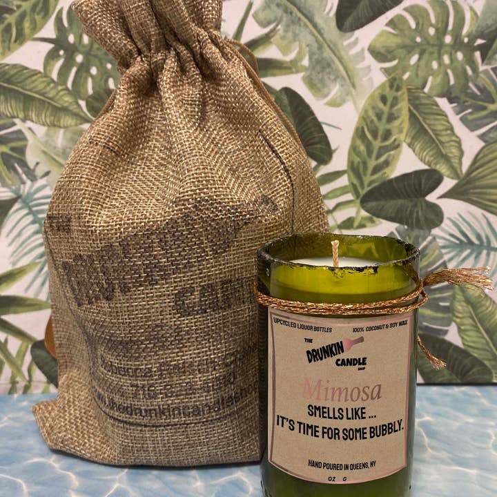 Bougie parfumée Mimosa pour la vente par The Drunkin Candle Shop