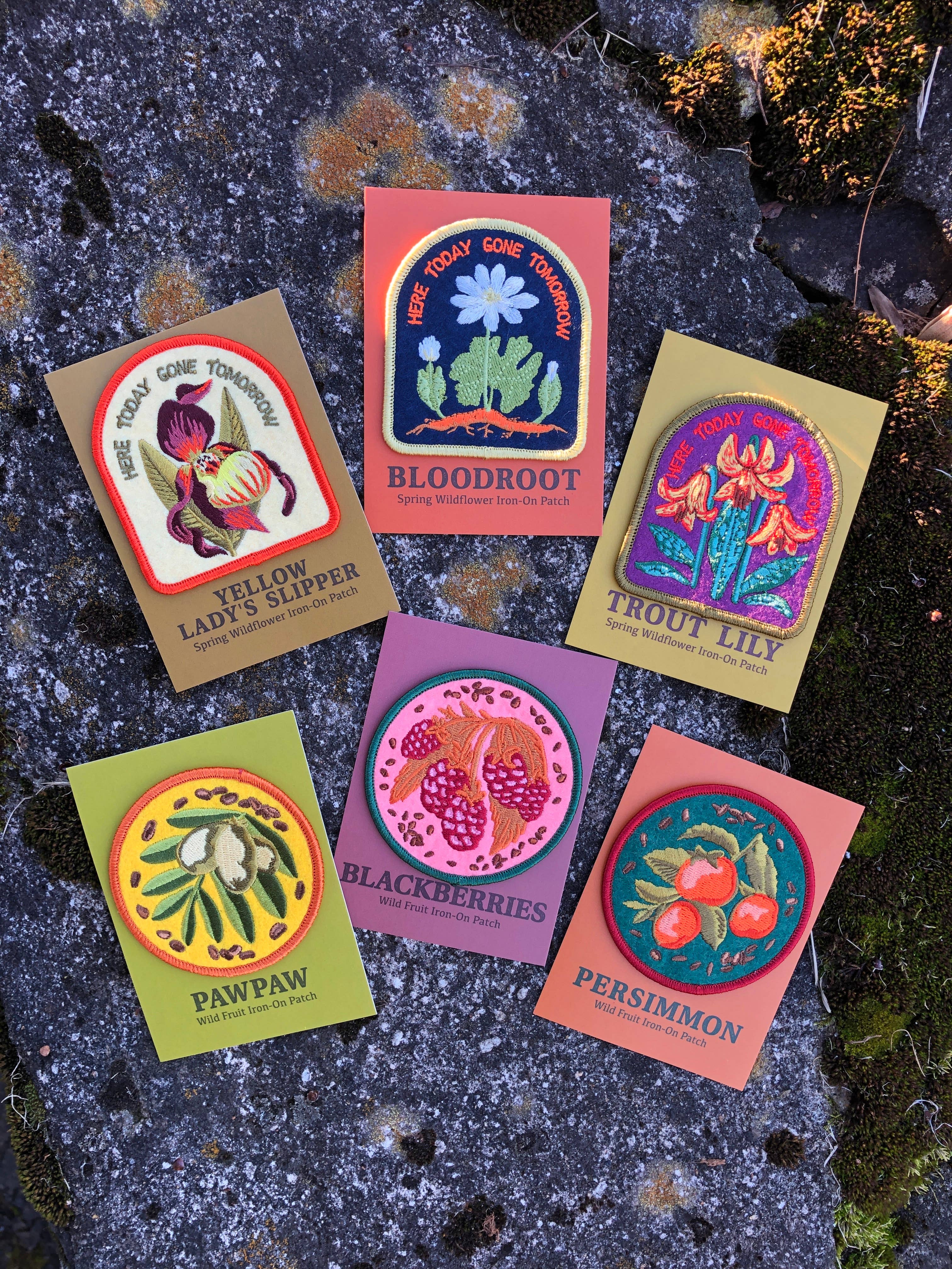 Solstice Handmade - Wholesale Patch - Yellow Lady's Slipper Orchid Patch2