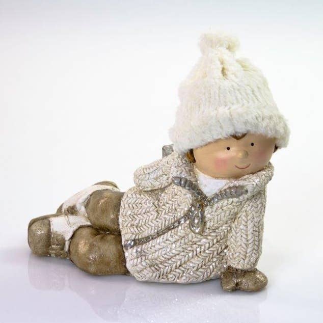 Child lying down, 29x14xh.24cm for wholesale by B&P Italia
