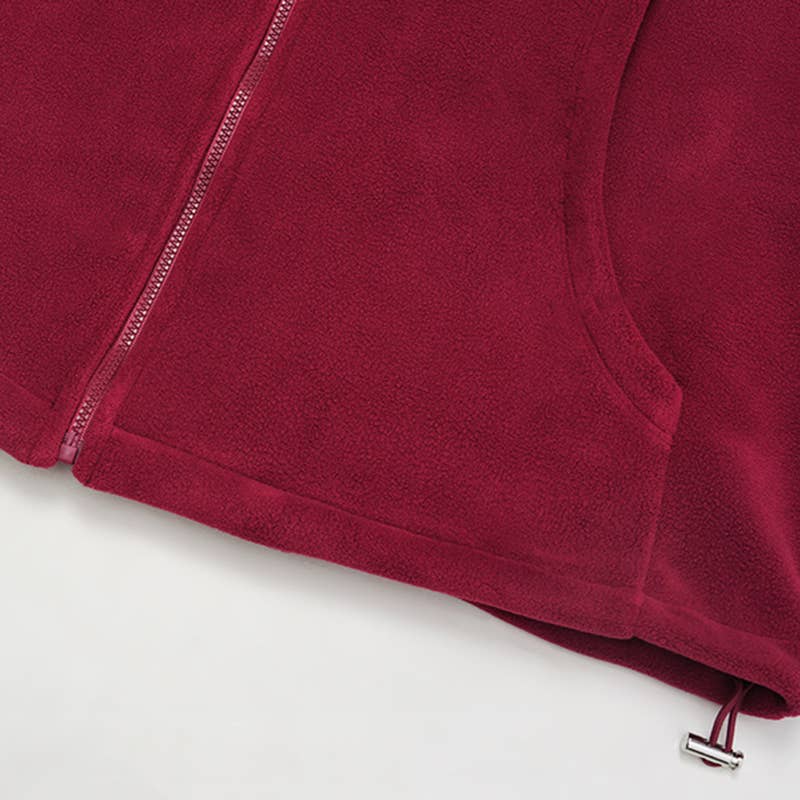 WONDERXFANS – Casaco de desporto - Mulher por atacado – Casaco polar de gola alta à prova de vento12