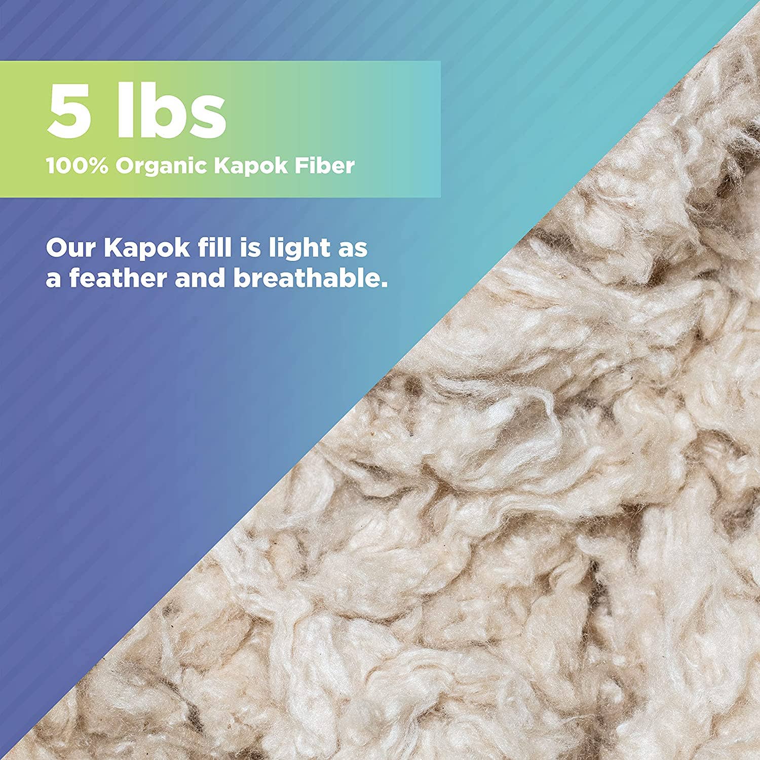 Bean Products - Wholesale Craft Supplies - Kapok Fiber Fill Stuffing - Organic2
