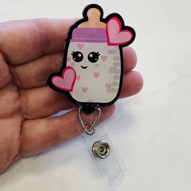 Valentine Baby Bottle Portatarjetas - Portatarjetas de San Valentín para venta al por mayor de Spellbound Rose Creations