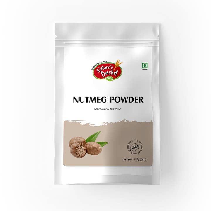 Natures Basket Nutmeg (Myristica fragrans) Powder – 227g for wholesale by Natures Basket
