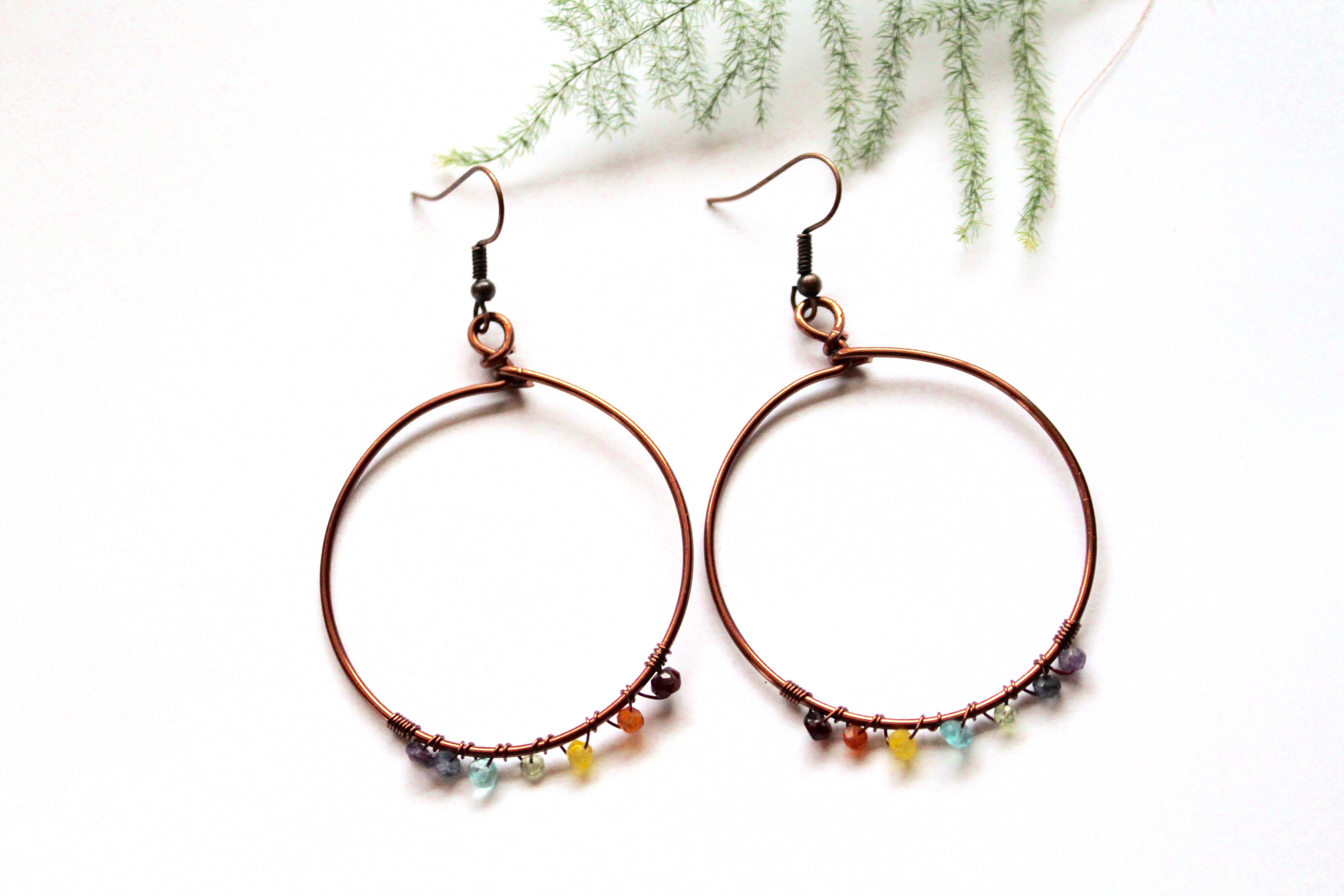Marlena Jarjoura - Wholesale Dangle Earrings - Rainbow Earrings - Copper1