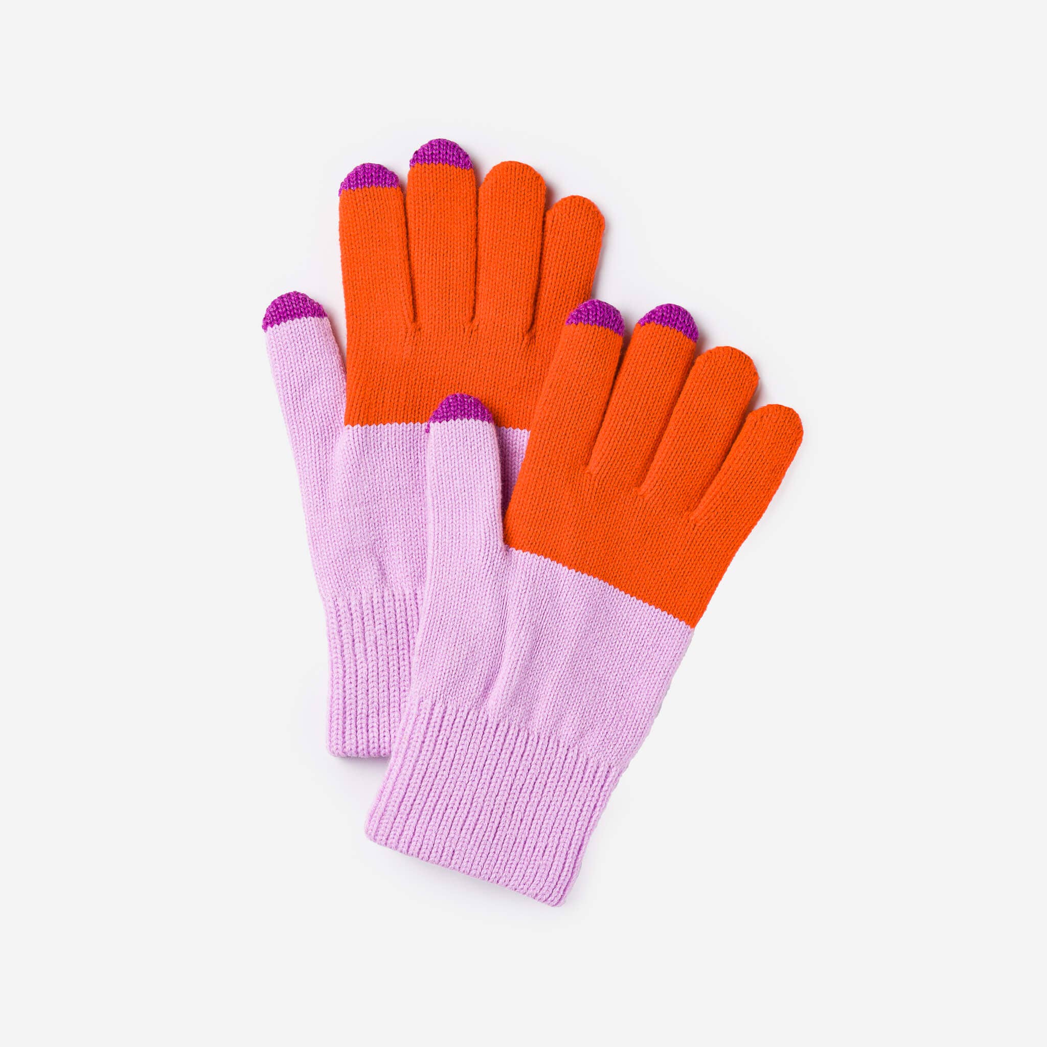 VERLOOP | knits - Wholesale Handschoenen - Dames - Kleurblok Brei Touchscreen Handschoenen15