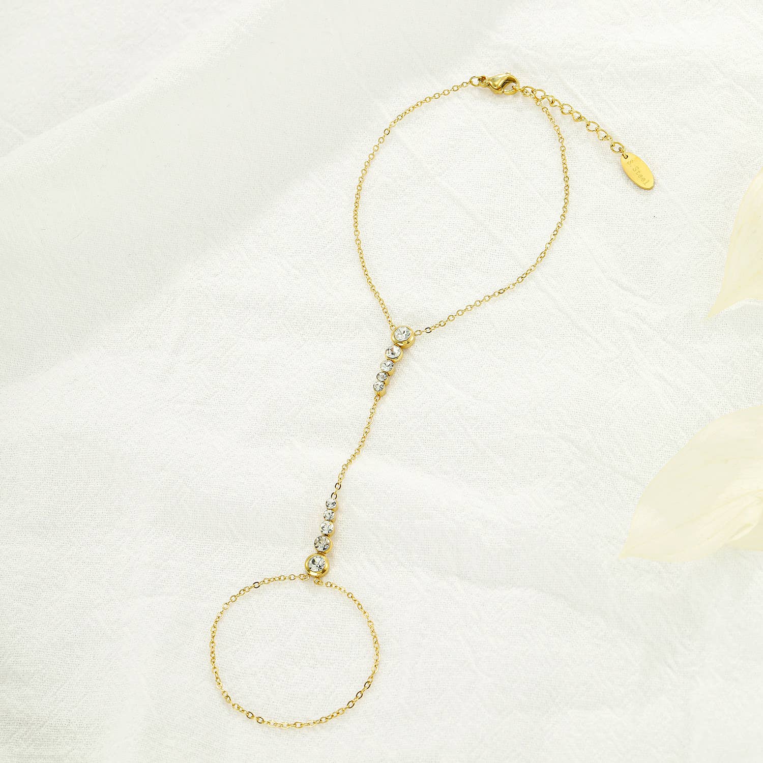 Kapyco - Wholesale Link & Chain Bracelet - Stainless steel hand chain bracelet - BR110327OR0