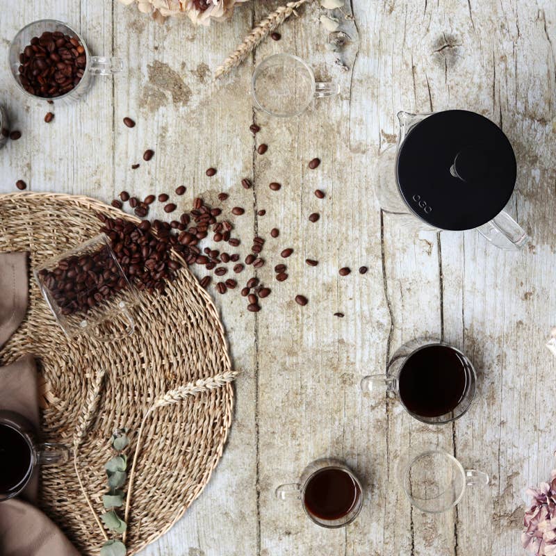 Ogo living - Vendita all'ingrosso Tazza da tè/caffè - Set da 4 tazzine da espresso Helya in vetro borosilicato da 12 cl3