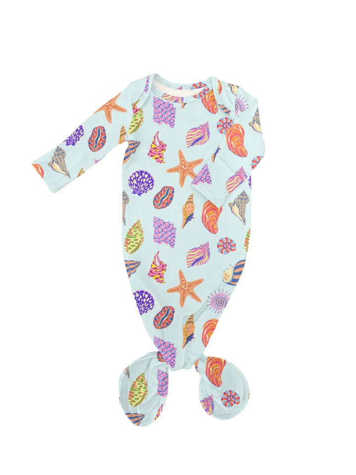 Conchas do Mar - Vestido Nó para Bebé por atacado de Goosies