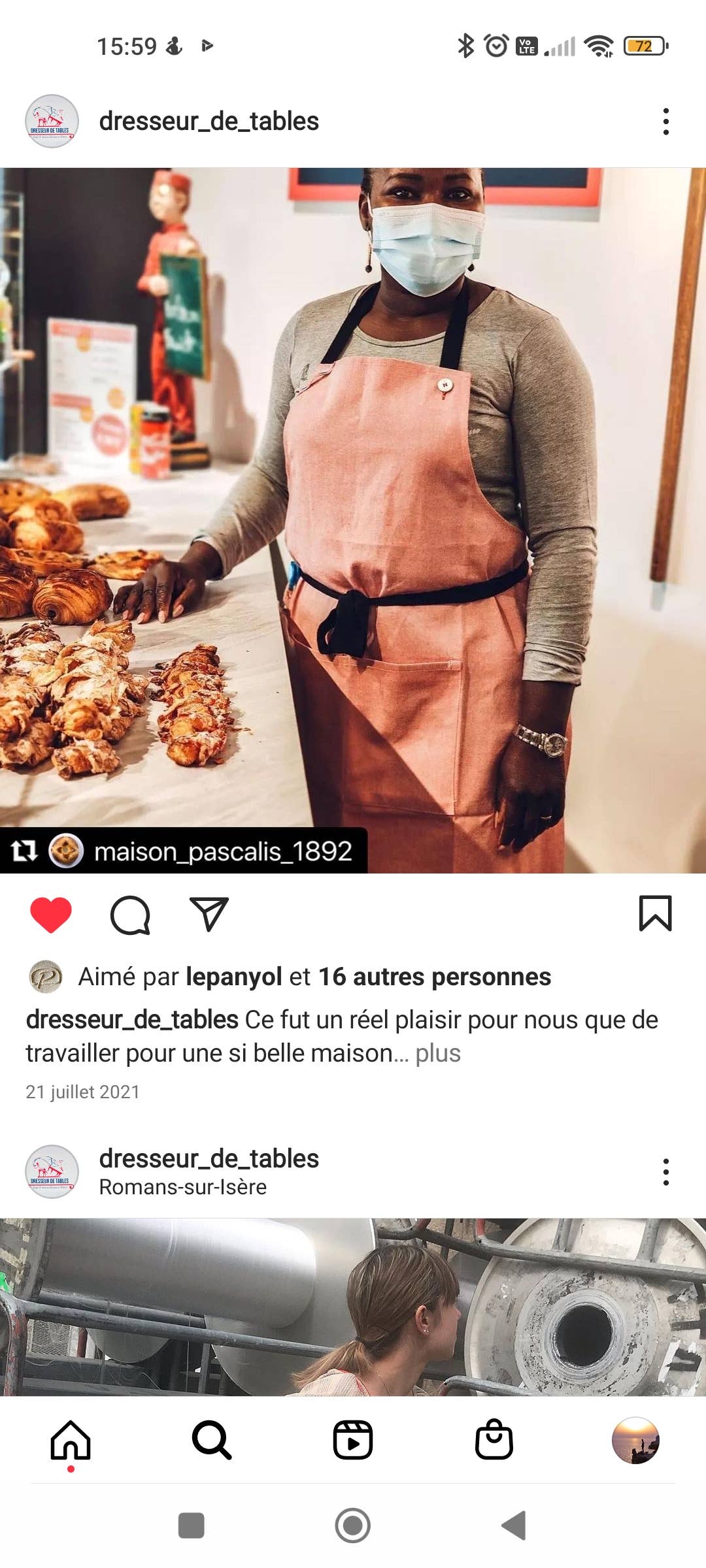 Dresseur de tables - Venta al por mayor Delantales - Delantal de cocina profesional, 100% algodón3