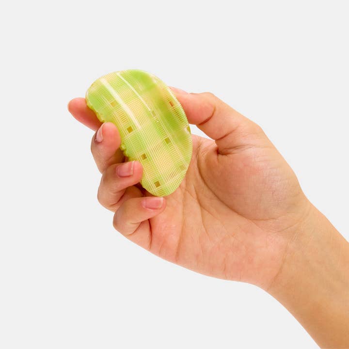 CHUNKS - Wholesale Hair Clip - Women's - Juno Claw in Lime + Cream Plaid2