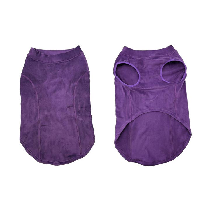 Pull polaire à couche de base HD - Violet pour la vente par Barker's Bowtique