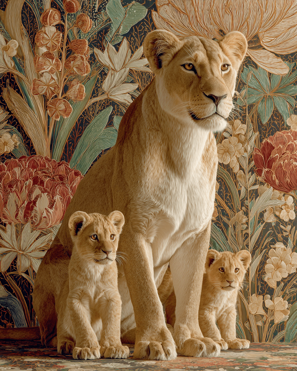 Mowbi – wholesale Art print – Floral Meerkat - Zoo Animals - Biophilic Wildlife Art Print - 8"x10" Artwork for 11"x14" Frame9