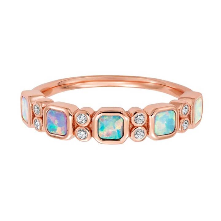 Rose Gold Opal Ombre Juniper Band for engroshandel hos La Kaiser