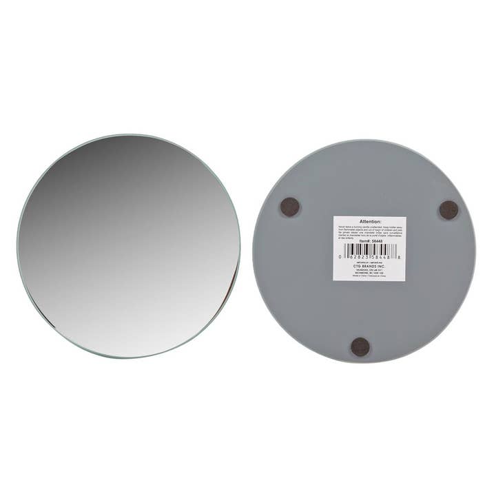 Truu Design - Wholesale Decorative Plate/Dish/Bowl - Truu Design 5"D Mirror Candle Plate1