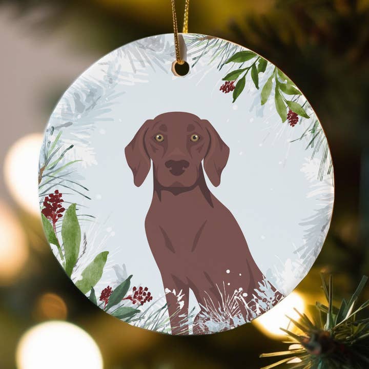 Decorazioni natalizie per cani di razza Bracco Tedesco a pelo corto per la vendita all'ingrosso da parte di Canine Companions