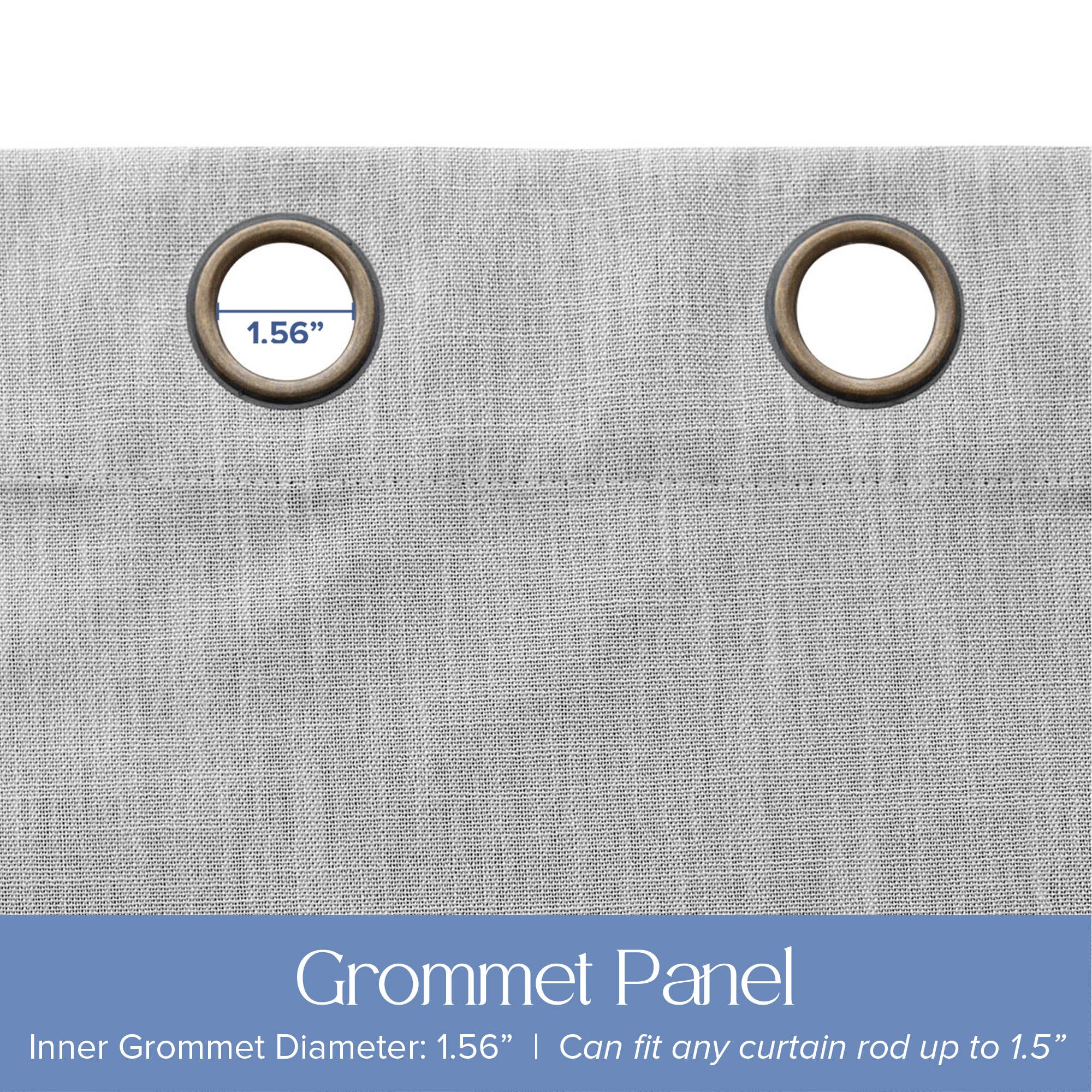 Awesome Home – Großhandel Vorhang – Verdunkelungsvorhänge mit Leinenstruktur und Ösen, 2 Paneele9