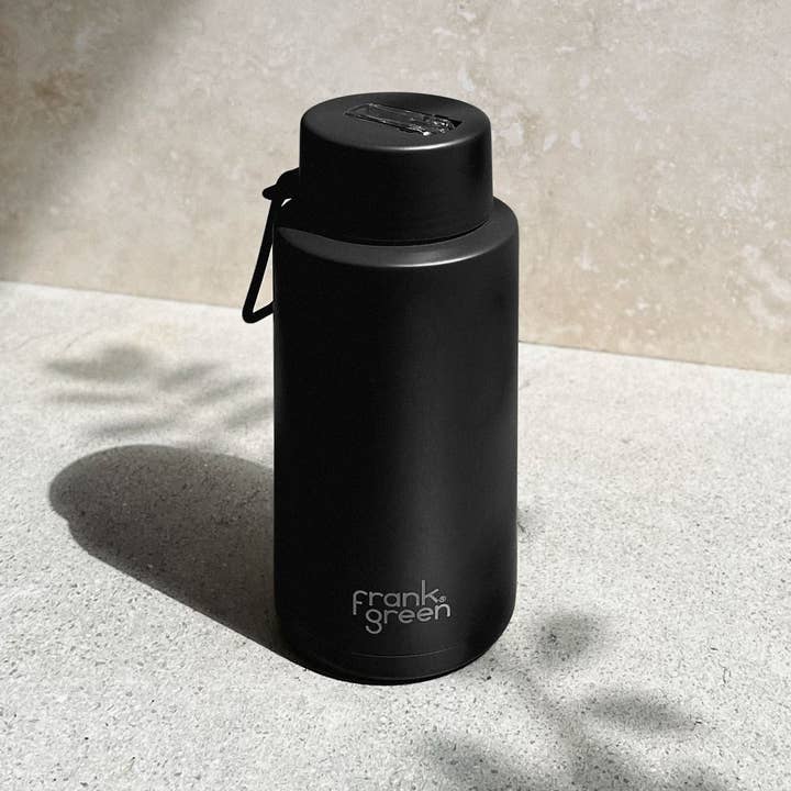 frank green – wholesale Insulated mug/tumbler – 12oz/355ml Reusable Cup Midnight with Push Button Lid 2