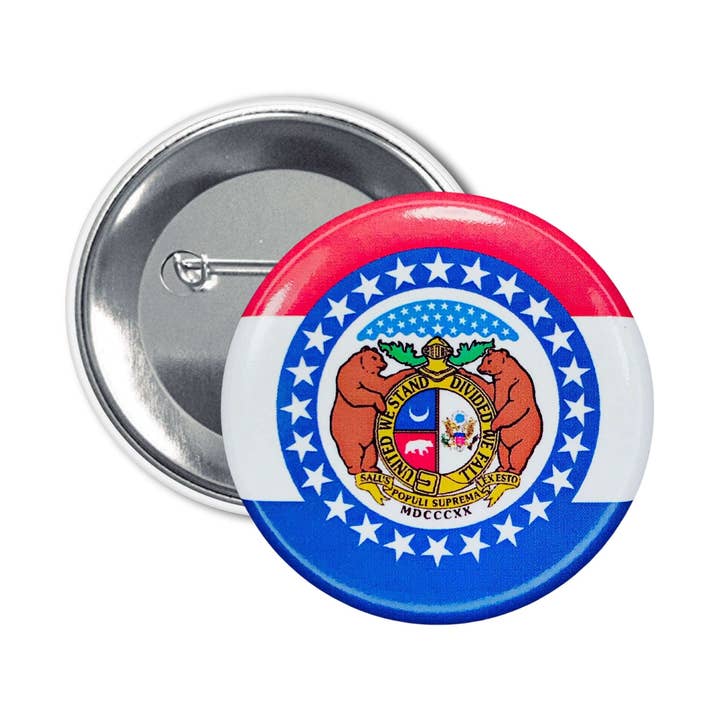 Chapa Redonda - Bandeira Estado Missouri - EUA por atacado de Astur Pins