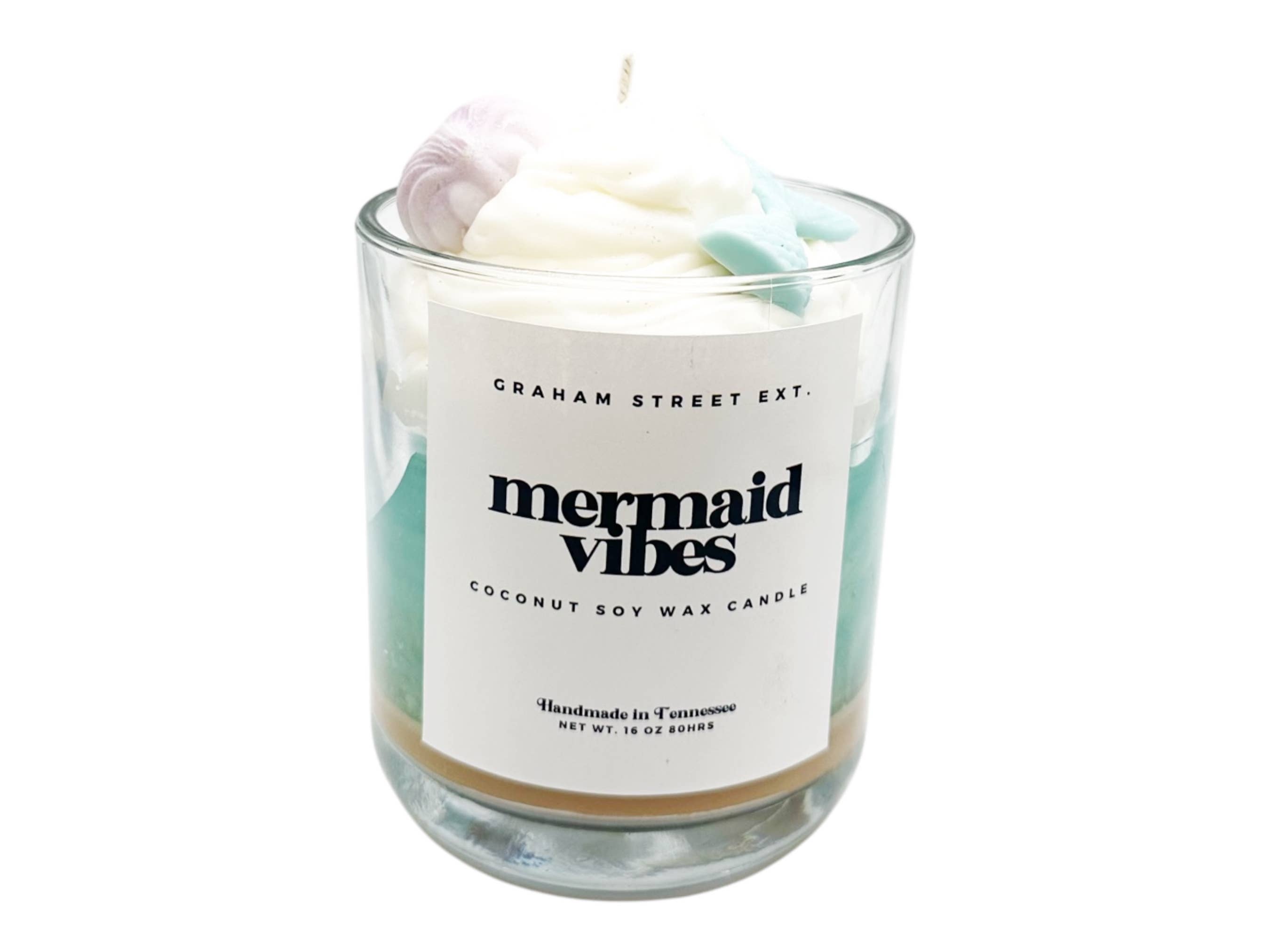 Graham Street Ext. - Wholesale Jar/Filled Candle - Mermaid Vibes Dessert Candle1