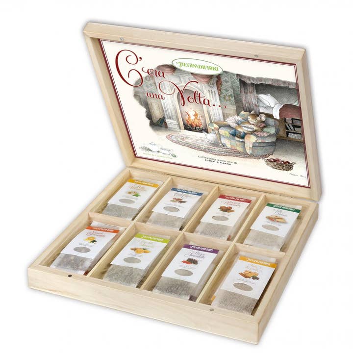 pirotta srl - Wholesale Tea Bags - Herbal Teas and Infusions Once Upon a Time - Wooden Box 40 Filters