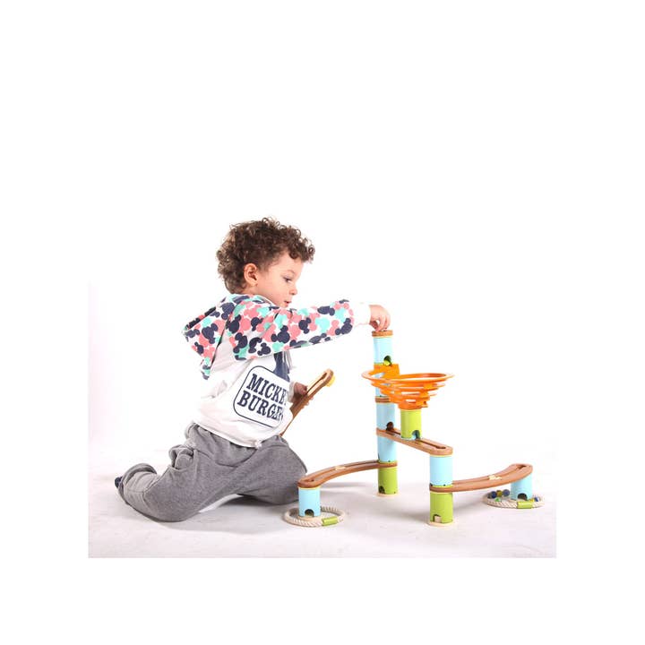 LOEF - Wholesale Wood Toy - Kids - LOEF duurzaam speelgoed bamboe eco+ educatieve knikkerbaan1
