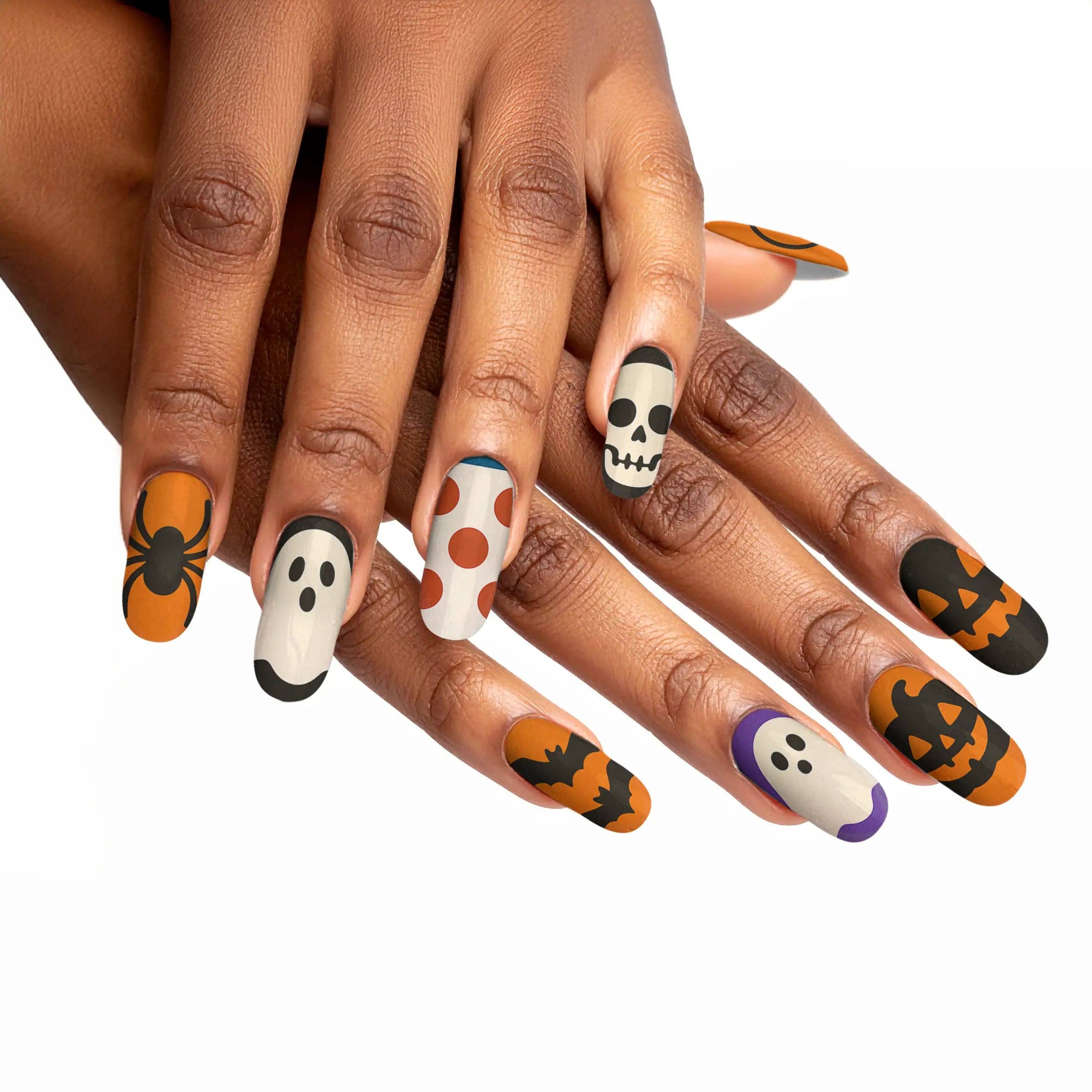 FYNE BODY - Wholesale Press-on/fake nails - Pumpkin Patch Glam Halloween Press-On Nails70